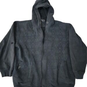 Vintage Y2K Southpole Black AOP Hoodie Size XL Skater Grunge Pinkman READ